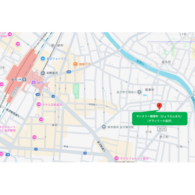 マンスリーひょうたん町【金沢駅近くで安心・快適ステイ。オートロック＆Wi-Fi完備の清潔マンスリー】の物件地図