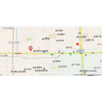 【BC四条大宮】阪急大宮駅徒歩5分。🐈ペット飼育可能🐶なマンスリーマンション！の物件地図