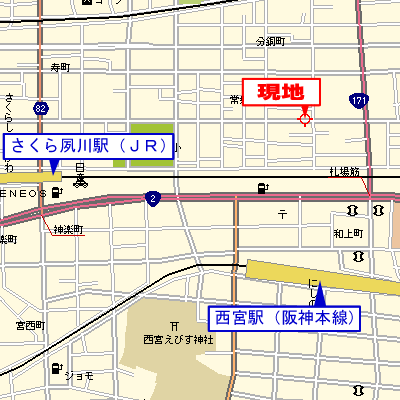 マンスリーリブマックス西宮北常磐町■『1DK』【ペット・ガスコンロ・32型TV】≪スマートシリーズ≫の物件地図