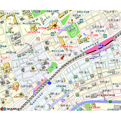 トラスト元町4【3沿線利用可能♪利便性抜群】の物件地図