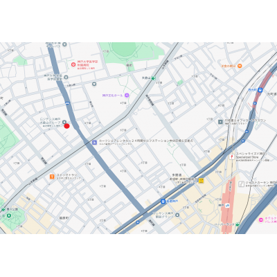 トラスト神戸14【神戸大学病院まで徒歩5分！研修に最適】の物件地図