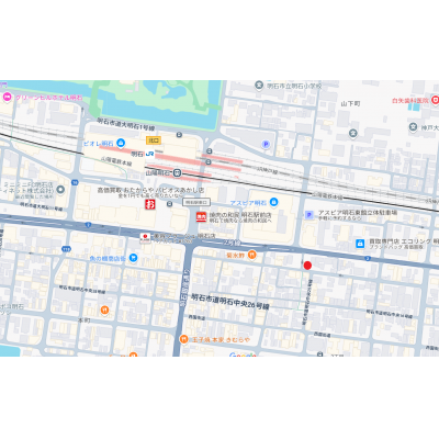 トラスト明石1【JRと山陽電鉄の2線利用可！商業施設が充実】の物件地図