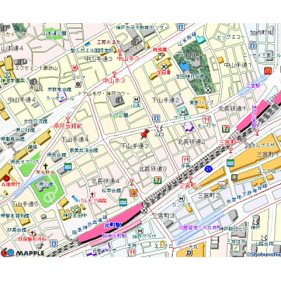トラスト三宮4【隣はawj カフェ♪最上階・角部屋！】の物件地図