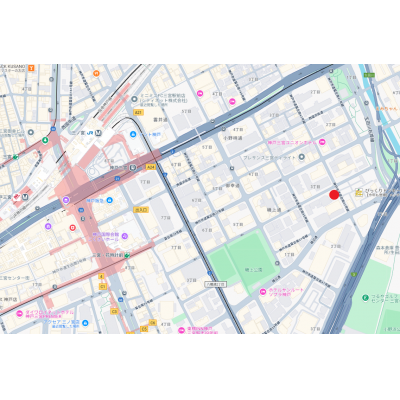 トラスト三宮30【生田川インター近く・丸亀製麺目の前】の物件地図