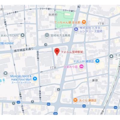 フォルム宮崎駅前の物件地図