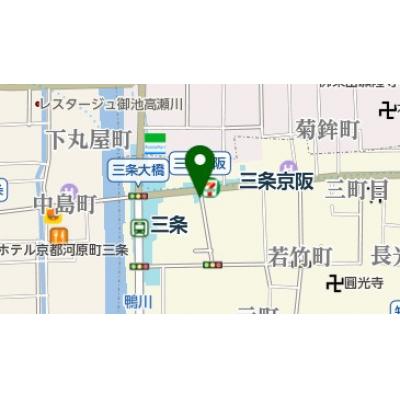 京都祇園四条、駅近マンション ネット無料　設備充実の物件地図