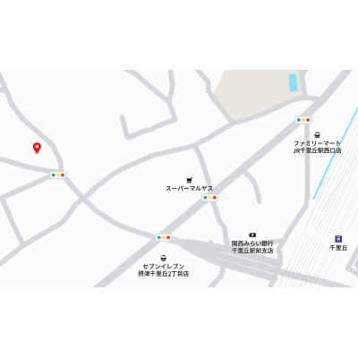 三島のマンスリー　千里丘　★インターネット無料★の物件地図