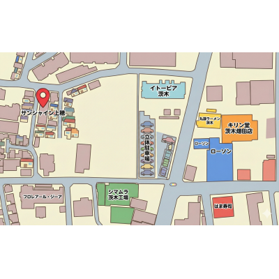 三島のマンスリー　上穂積　★インターネット無料★の物件地図