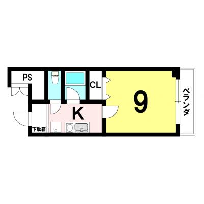 【岐阜県岐阜市/岐阜駅徒歩約3分/バストイレ別/洋室9帖/エレベーター/自転車駐輪可能】イーストフジ 302号室 ファミマンの物件地図