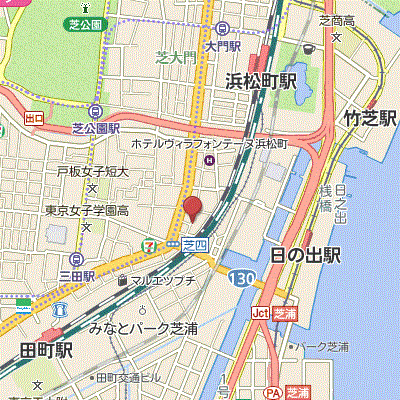グッドステイ浜松町・芝公園デザイン■『禁煙ルーム・26平米・独立洗面・浴室乾燥付』【デラックス】の物件地図