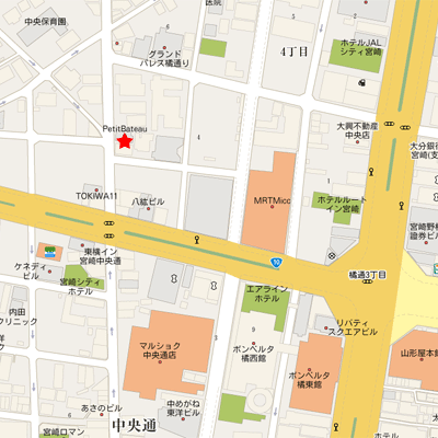 24時間スーパー、コンビニ至近　　♦RAKUDA橘通西3♦の物件地図