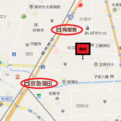 マンスリーリブマックス京急蒲田第7レジデンス※『禁煙ルーム』【浴室乾燥付】≪スタンダードシリーズ≫の物件地図