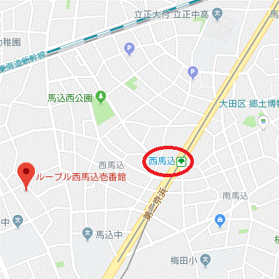 マンスリーリブマックス西馬込壱番館☆『禁煙ルーム』≪スタンダードシリーズ≫の物件地図