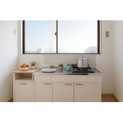 富士駅徒歩5分!Wifi家具家電付!広々13.5畳洋室!の物件地図