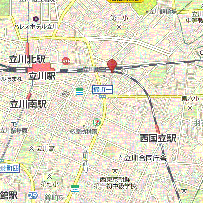 マンスリーリブマックス立川コンテス△『禁煙ルーム』【1名入居限定】≪スマートシリーズ≫の物件地図