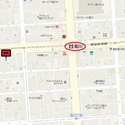 グッドステイ菊川プレスタイル●『禁煙ルーム・1名入居限定・独立洗面・浴室乾燥付』【ハイクラス】の物件地図