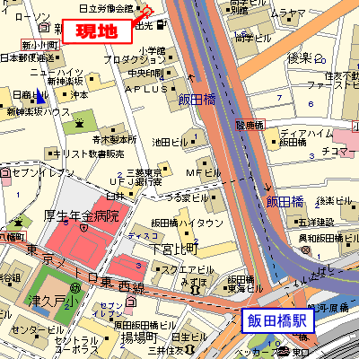 マンスリーリブマックス飯田橋★『禁煙ルーム』【浴室乾燥付】≪スタンダードシリーズ≫の物件地図