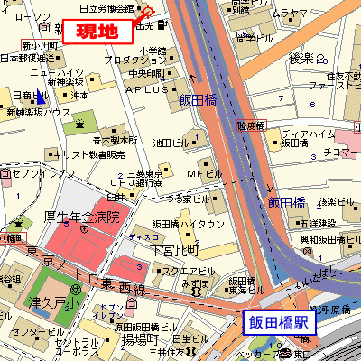 グッドステイ飯田橋□『禁煙ルーム・浴室乾燥付』【ベーシック】の物件地図