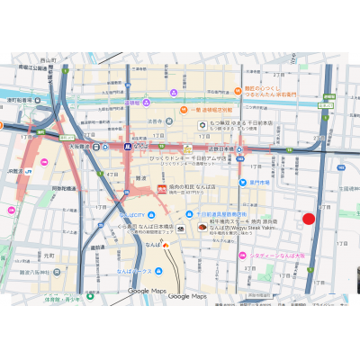 トラスト日本橋1【日本橋駅徒歩6分！黒門市場もすぐ近く♪】の物件地図