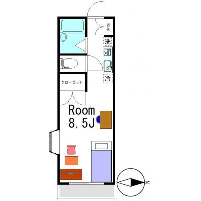 グランマンスリー高崎江木町R305【ＪＲ高崎駅徒歩１２分の好立地♪】【Ｗｉ-Ｆｉ無料】【別途敷地内駐車場利用可能】の物件地図