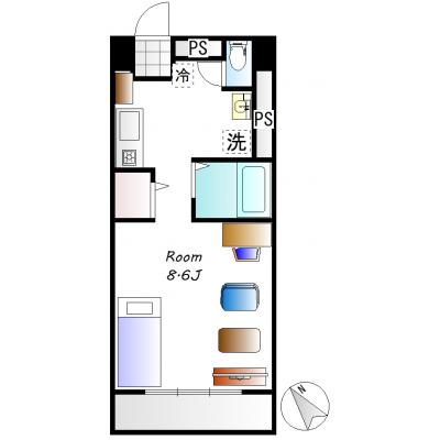 グランマンスリー水戸宮町ⅢR303【水戸駅北口徒歩約8分！ネット無料！RC造マンション！敷地内駐車場あり（台数限定、別料金）バストイレ別！★（注）線路沿いの物件なので多少電車の通行音はします。】の物件地図