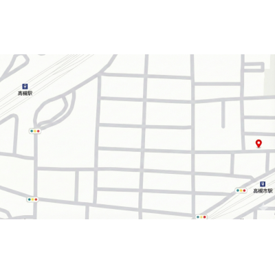 三島のマンスリー　阪急高槻　駅徒歩1分　オートロックありの物件地図