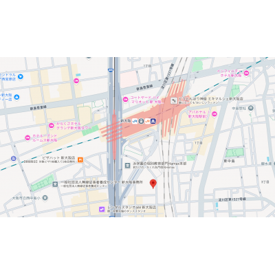 トラスト新大阪1【新大阪駅前に1LDK♪新大阪駅徒歩5分】の物件地図