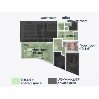 富士山眺望🗻家具家電📺WiFi📶駐車場🚙ReFa🚿シェアスペース👫の物件地図