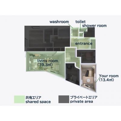 コタツ🍊21畳LDK🍳富士山眺望🗻家具家電📺WiFi📶駐車場🚙ReFa🚿シェアスペース👫の物件地図