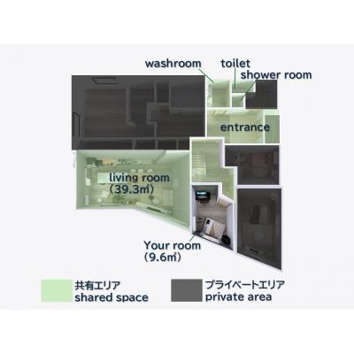 ゲーム部屋🎮家具家電📺WiFi📶駐車場🚙21畳LDK🍳富士山眺望🗻ReFa🚿シェアスペース👫の物件地図