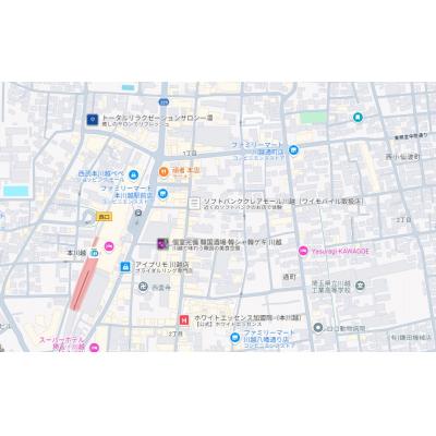 【キャンペーン価格適用中！】リスポーン川越09【本川越駅 徒歩8分！Wi-Fi付、オートロック付】の物件地図