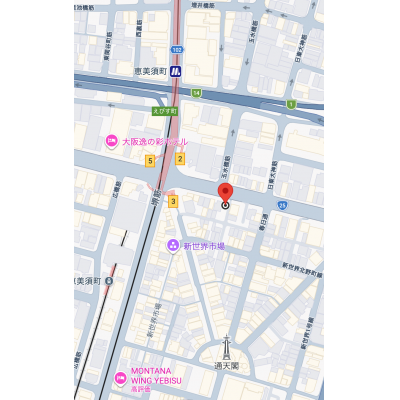 マンスリー通天閣　　※出張・観光に最適。通天閣エリアの便利なマンスリー※の物件地図