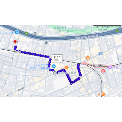 東都マンスリーエール下高井戸【２名入居可！WiFi無料！】の物件地図