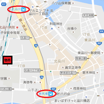 グッドステイ品川・京急新馬場レジデンス■『禁煙ルーム・独立洗面・浴室乾燥付』【ハイクラス】の物件地図