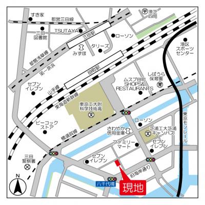 シティテラス田町の物件地図