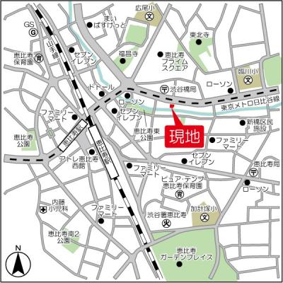 東急セットアップレジデンス恵比寿の物件地図