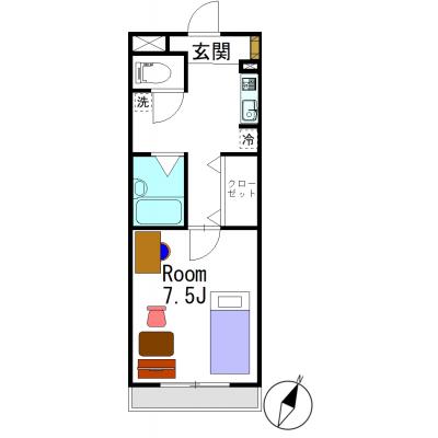 apartment 〒372-0802　群馬県伊勢崎市田中島町1400-7