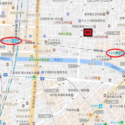 マンスリーリブマックス浅草橋・秋葉原EAST☆『禁煙ルーム・27平米・駅4分』【独立洗面・浴室乾燥付】≪エクセレントシリーズ≫の物件地図