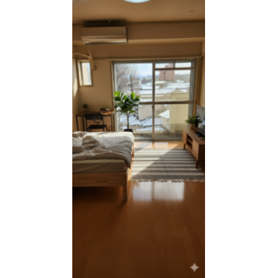 2名入居OK✨駐車場付！広々2LDK・家具家電付✨TM123 402号室の物件地図