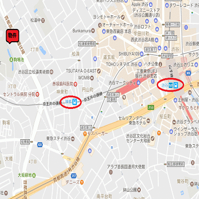 グッドステイ渋谷神泉・松濤WEST■『禁煙ルーム・浴室乾燥付』【ベーシック】の物件地図