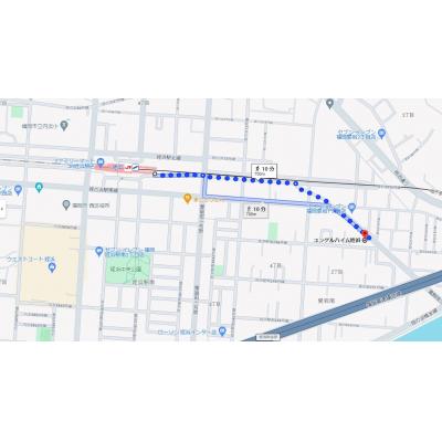 ユンゲルハイム姪浜 C室（契約１か月以上のみ）の物件地図