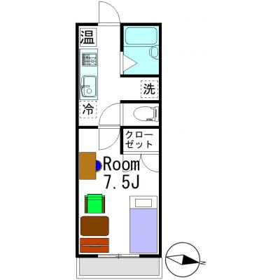 【大手大橋北側・長岡駅徒歩18分】🌿グランマンスリー長岡中島R306🌿単独光回線ネット無料！🎉✨スーパー「ウオロク」徒歩３分🚶🎵の物件地図