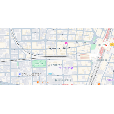 PAL西蒲田　（1K）住環境良し、長期入居も利用しやすいの物件地図