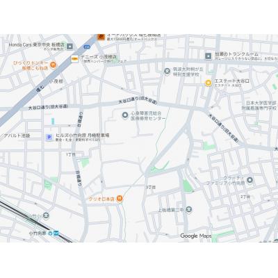 板橋区大谷口北町マンションの物件地図