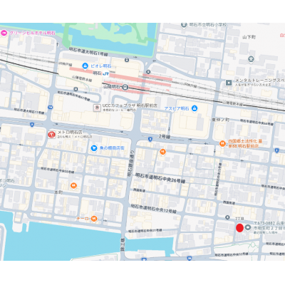 トラスト明石3【設備充実♪寝室は独立タイプ！】の物件地図
