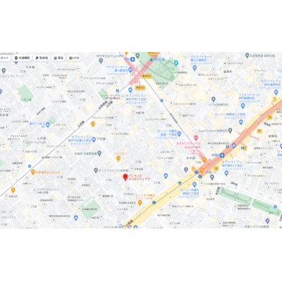 トラスト兵庫6【新開地駅・湊川公園駅徒歩圏内！！】の物件地図