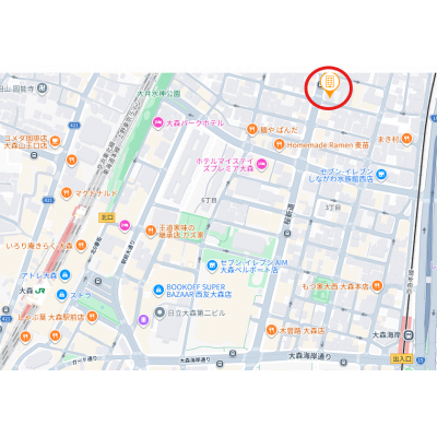 マンスリーステージ大森2の物件地図