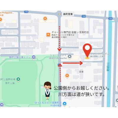 一宮市マンスリー🏢2名入居可👫駐車場1台無料🚙徒歩圏内に飲食店多数あり🍴の物件地図