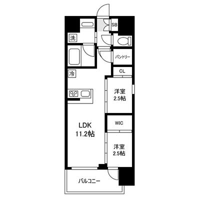 アットイン梅田20の物件地図