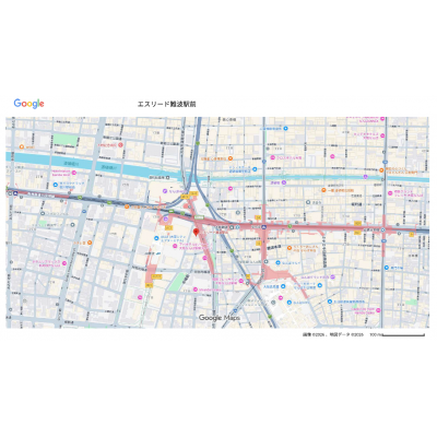 【なんば駅徒歩1分⭐⭐】仕事も遊びもここで完結エスリード難波駅前の物件地図